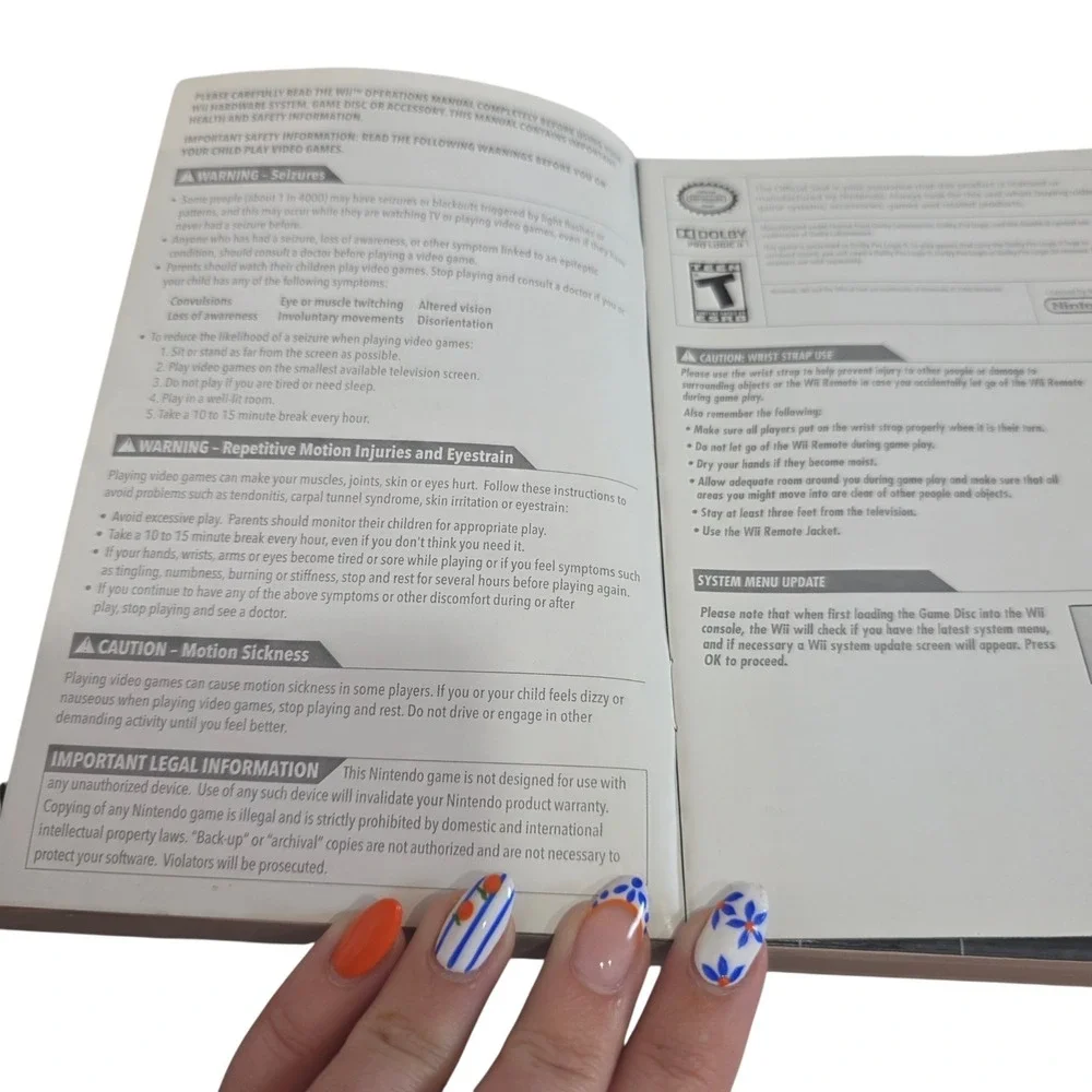 Star Wars The Force Unleashed Wii Instruction Manual Booklet Authentic OEM
